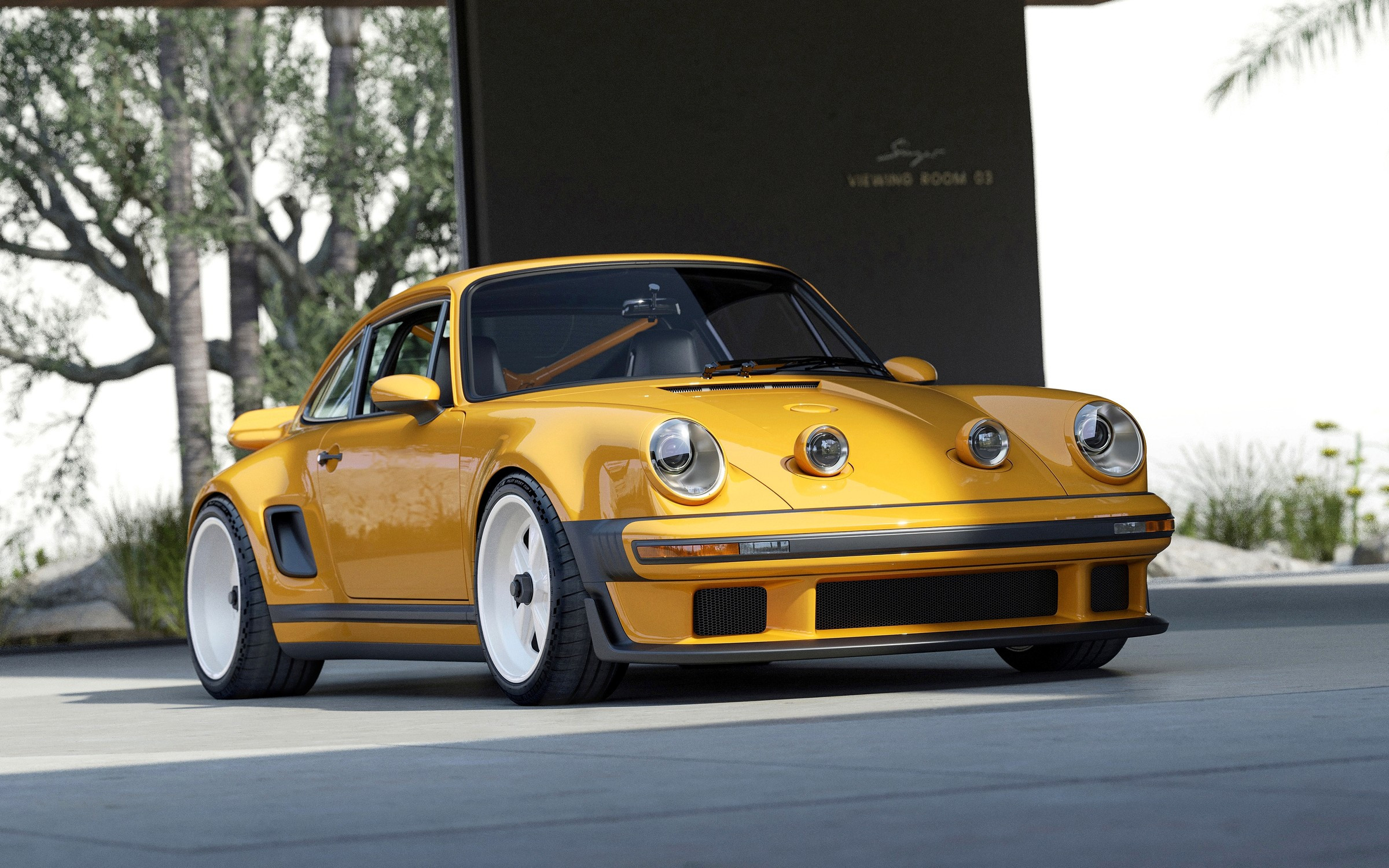 Очередной крутой Porsche 911 от Singer: широкий кузов, четыре фары и атмосферные 426 л.с.