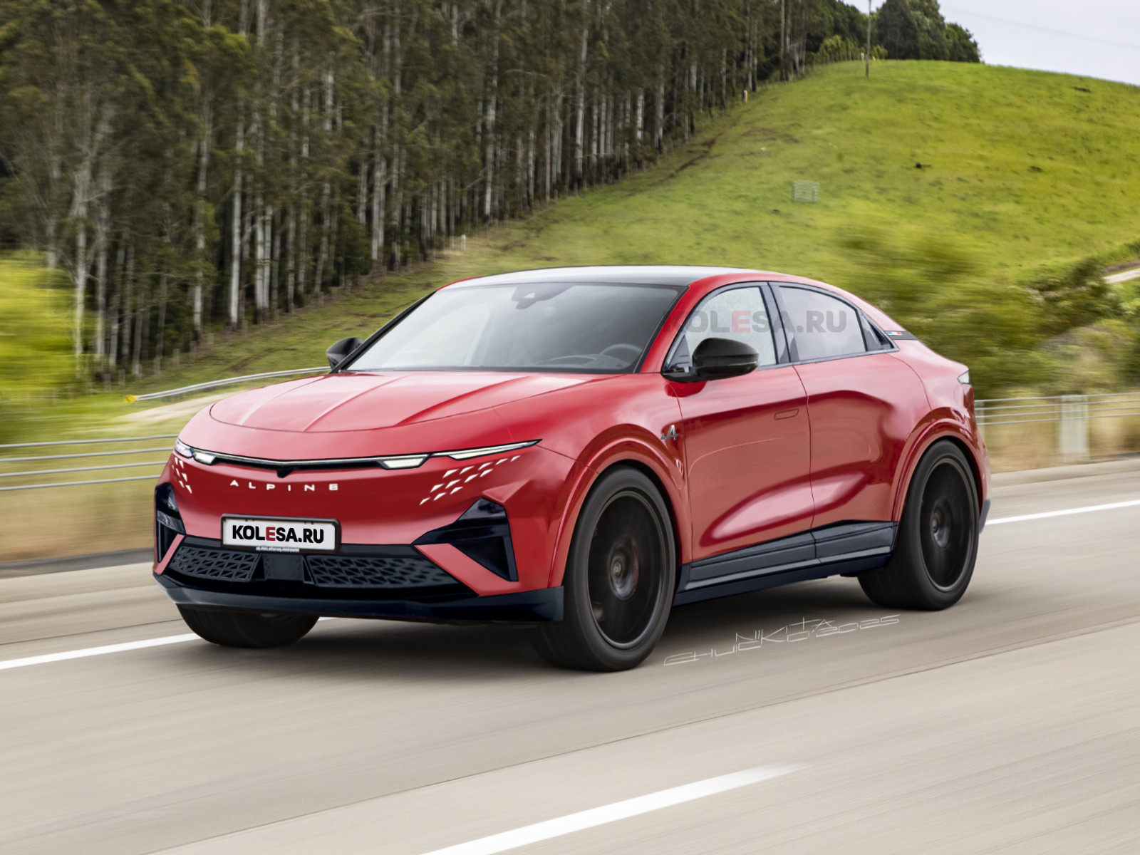 Серийный кроссовер Alpine A390: первые изображения